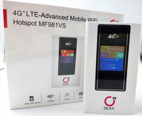 Modem sem fio dos routeres 4G LTE Wifi de Olax MF981VS Wifi com Sim Card Slot 150Mbps